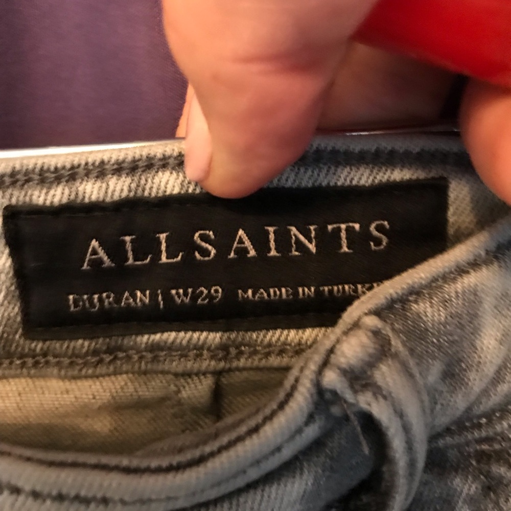 All Saints EUC Women’s Denim Jeans - Picture 2 of 3